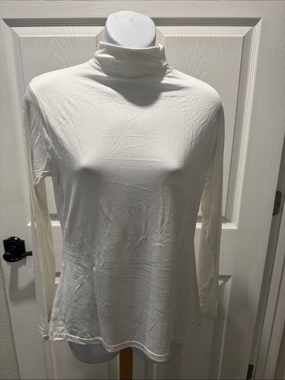 3 pack Cream, Black and brown Turtleneck Long Sleeve Top